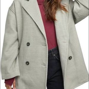 FREE PEOPLE Slouchy/Oversized Blazer (Color: Oregano)